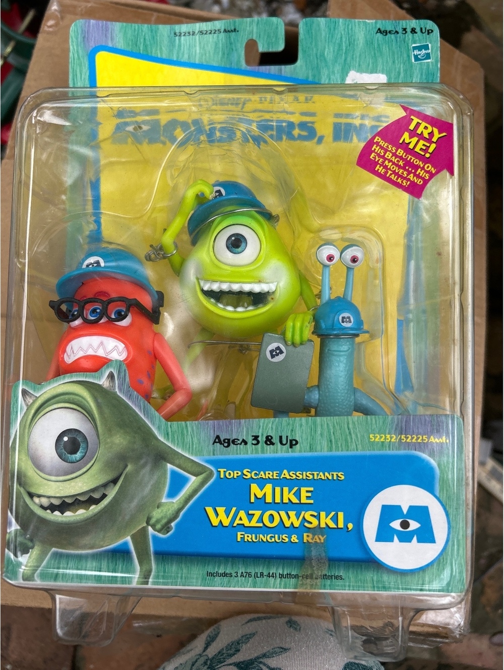 Monsters, Inc. Top Scare Assistants Mike Wazowski, Frungus & Ray Action Figure
